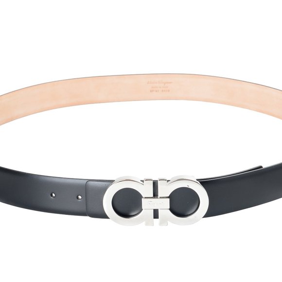 FERRAGAMO Salvatore Men Salvatore Ferragamo Men\'s Black 100% Leather Belt